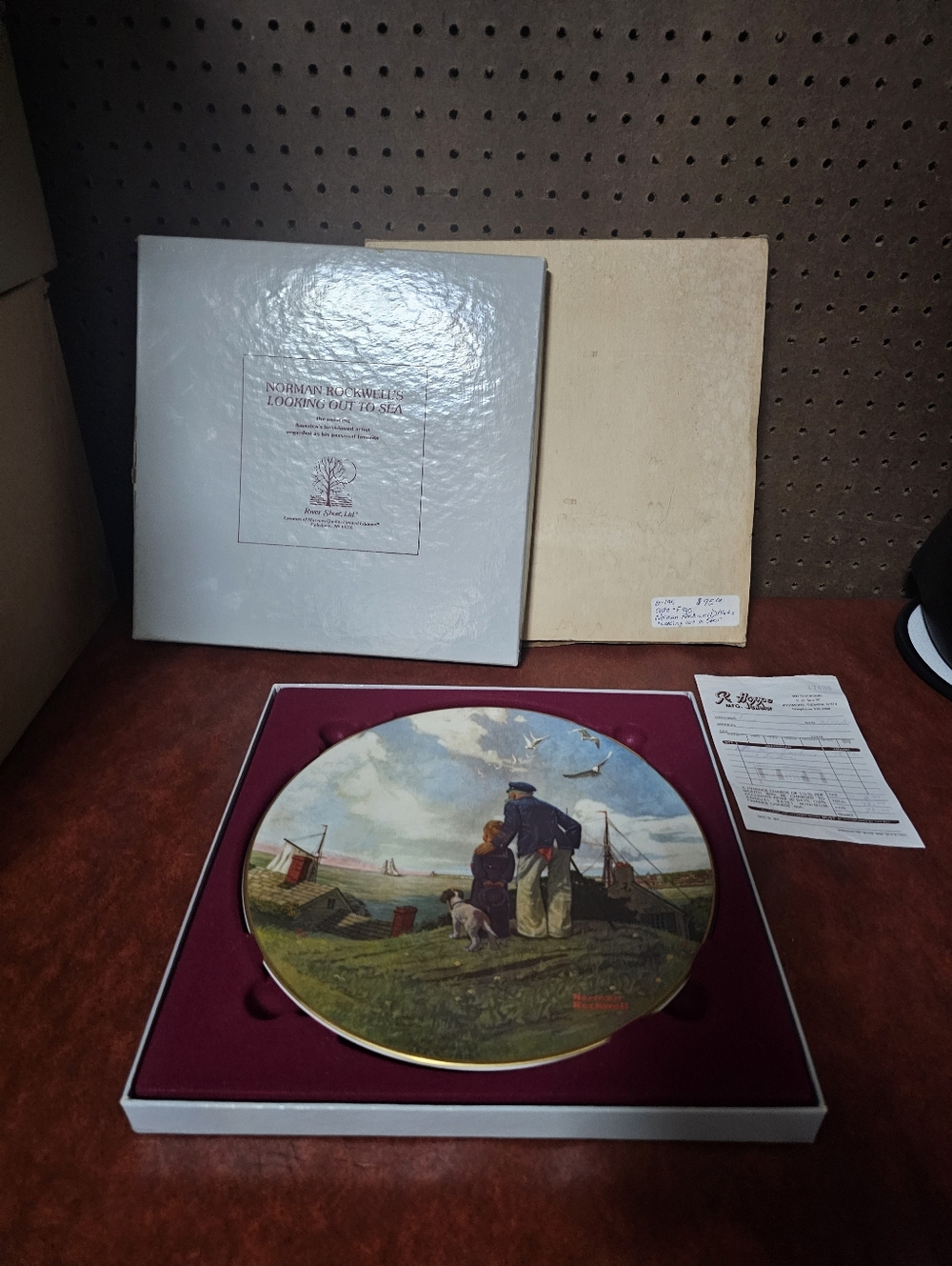 Norman Rockwell Looking Out To The Sea Collector Plate Made In USA 1980